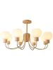 Candy Nordic chandelier living room main lamp modern simple atmosphere log wind lamp Japanese luxury medieval bedroom dining room lamp