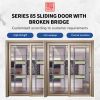 95 series indoor partition broken bridge sliding door