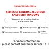 50 series outdoor plain aluminum casement windows