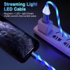 Streamer Data Cable Magnetic Mobile Phone Charging Cable with Stylish and Cool Breathing Light