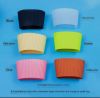 Tapered silicone cup cover thickened glass water cup anti-skid cover heat-resistant and heat-proof heat insulation set coffee cup tea cup protective cover