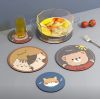 Heat insulation cushion cup mat anti-hot table mat silicone pad plate mat ins minimalist style.