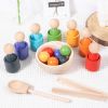 Rainbow children's intellectual development of rainbow building blocks assembling puzzle toys