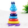 Large round square tumbler rainbow tower rainbow doughnut puzzle shape matching toy