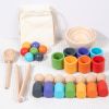 Rainbow children's intellectual development of rainbow building blocks assembling puzzle toys