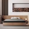 Hospitality Furniture Hotel All Size Wooden Bed Frame Bed Headboard Panel Bedroom Furniture