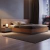 Hospitality Furniture Hotel All Size Wooden Bed Frame Bed Headboard Panel Bedroom Furniture