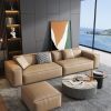 5 Star Hotel Furniture Luxury Style Fabric Free Combination Leather Sofa Set Furniture Living Room