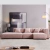 Luxury Hotel Furniture Popular Design Leather Sectional Living Room Furniture L Shape Hotel Lounge Bar Sofa