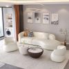 Hospitality Furniture Luxury Hotel Living Room Bedroom Furniture Cream White Sectional Lobby Sofa Sets