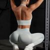 Sunshine 2023 Custom Fitness Sportswear Workout High Waist Gym  Nylon 2 Piece Yoga Wear Set For Women