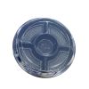 Round Disposable Sushi Tray Takeaway Box Food plastic container with 5 compartments