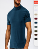 Half turtleneck short-sleeved T shirt