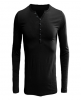 V-neck long sleeve T-shirt