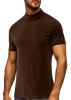 Half turtleneck short-sleeved T shirt