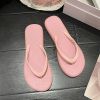 summer new outerwear solid color flip-flops seaside beach sandals and slippers shoes                                          