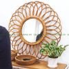 Rattan Wall Mirrors Ha...