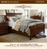 American King size bed European Style Solid Wood antique bed