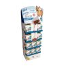 Custom Retail Store POS Cardboard Food Display Stand Rack Carton Paper Cardboard FSDU Dog Snack Display Unit