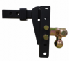 Adjustable Trailer Hitch, Tri-Ball ,8 Inch Drop/Rise Drop Hitch