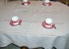 Linen tablecloth with ...