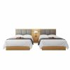 Custom Made Modern Standard Hotels Hospitality Furniture Hotel Guest Room Bed Furniture set