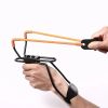 Slingshot with Wrist Support Hunting Professional Powerful Slingshots Adult Outdoor Games High Power Slingshot Round Latex Band Competitive Slingshot