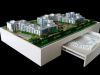 Architectural model of residential building