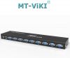 VGA KVM Switch 8 in 1 Out + Cables, MT-VIKI 8 Port Rack Mount USB KVM Switcher VGA 8X1