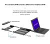 LCD KVM Switch VGA 8 Port 17 Inch, MT-VIKI OSD Hotkey Rackmount KVM Console Drawer 8x1, 17&quot; LCD KVM Switch