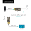300m 4K 60HZ Fiber HDMI Transmitter and Receiver, MT-VIKI HDMI Extender Over Fiber Optic