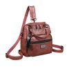 Retro Faux Leather Waterproof Backpack Summer Travel All-Match Handbag High Quality Large Capacity Long Strap Refreshing New Design