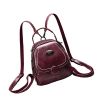 New Fashion Refreshing Cute Multifunction Leather Sling Bag Multi Pockets Retro Backpack High Quality Large Capacity Long Strap Personalized