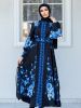 Women Muslim Abayas printed Long Sleeve Formal button down Full Cover Islamic Dubai Robe Prayer Clothes dress Kaftan