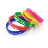 Custom silicone band promotional wristband with logo