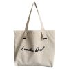 Custom Logo Simple Fashion Custom Canvas Tote Shopping Bag For Women