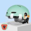 Bicycle helmet with Shield Led light from OEM helmet factory 