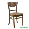 Cookie Chair: Modern Luxury Wooden Leg Dining Chairs Restaurant Kitchen Leather