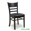 Calvin Chair: Modern Luxury Wooden Leg Dining Chairs Restaurant Kitchen Leather