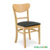 Cookie Chair: Modern Luxury Wooden Leg Dining Chairs Restaurant Kitchen Leather