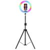 RGB LED fill light photography withTripod Stand and Phone Holder Rgb 10 12 13 14 18Inch Selfie Ring Light Circle Crystal Fill Lights