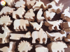 Kids Colorful Wooden Animals Handmade Basswood Stacking Blocks Toys Forest Trees Lion Elephant