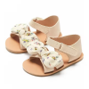 Leather Sole Anti Slip Summer Baby Girl Walking Sandal Shoes