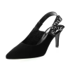 Mid Kitten Heel Bowknot Elastic Band Dress WomenÃÂ¢Ã¯Â¿Â½Ã¯Â¿Â½s Slingback Pump