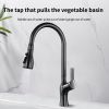 Kitchen three function pull-out faucet 304 stainless steel book faucet