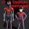 Spiderman boy costume superhero tight-fitting children's Black spider one-piece performance costume