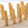 Bamboo Pegs Strong Clothes Pegs for Washing Line Laundry Pegs