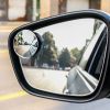 Blind Spot Mirror Glass Convex Lens Frameless Adjustable Blind Spot Mirror for All Universal Vehicles Car Stick