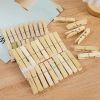 Bamboo Pegs Strong Clothes Pegs for Washing Line Laundry Pegs