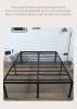 Wrought iron bed Iron frame bed Fashion double bed Modern simple bedroom Rental room Dormitory bed board bed